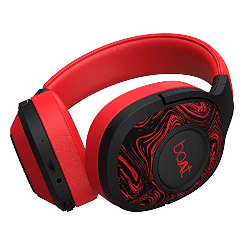 boAt Rockerz 550 Over-Ear Wireless Headphone (Red)