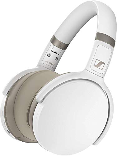 Sennheiser HD 450BT Over Ear Wireless Headphones, with Active Noise Cancellation, White