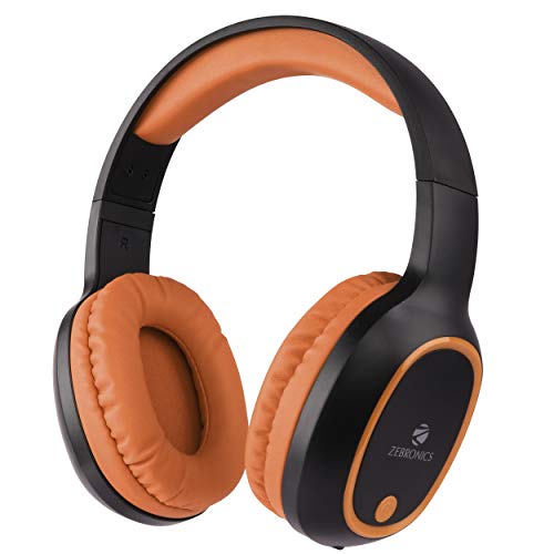 Zebronics Zeb-Thunder Wireless BT Headphone with Built-in FM, AUX Connectivity, and Micro SD Card Support