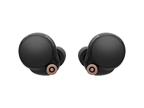 Sony WF-1000XM4 Industry Leading Active Noise Cancellation True Wireless (TWS) Bluetooth 5.2 Earbuds with 32hr Battery Life, Alexa Voice Control, mic for Phone Calls Suitable for Workout, WFH (Black)