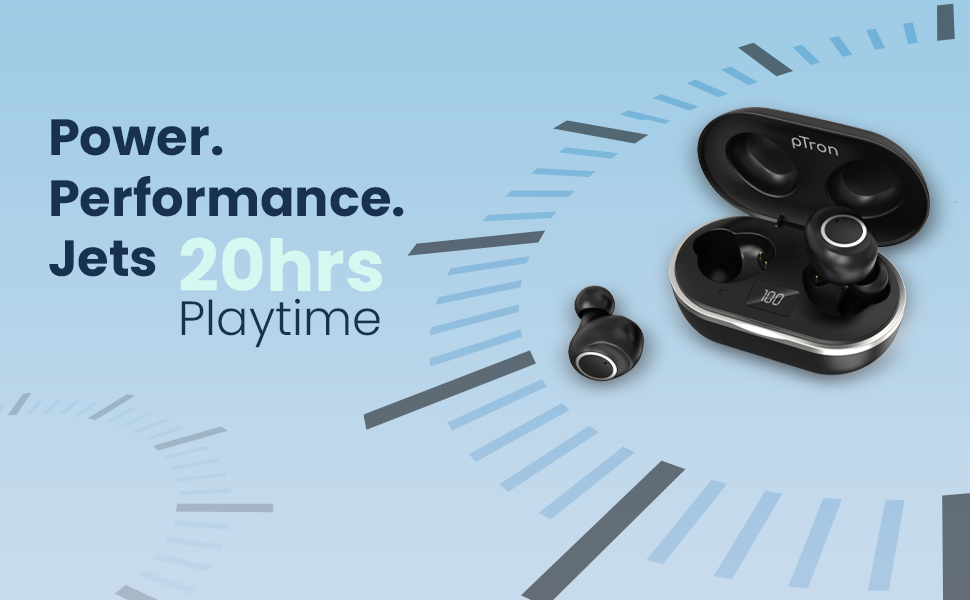 Ptron Bassbuds Jets True Wireless Earbuds