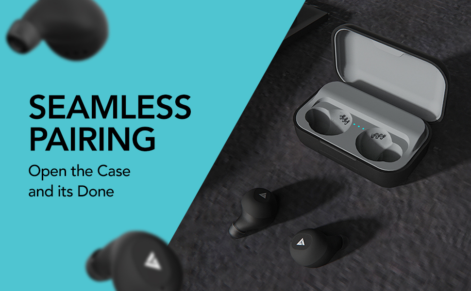 Boult Audio AirBass PowerBuds True Wireless Earbuds Seamless Pairing